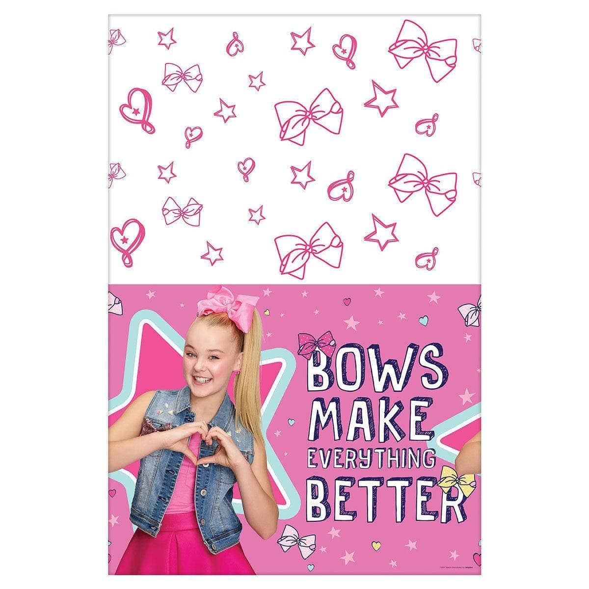 JoJo Siwa Table Cover, Plastic