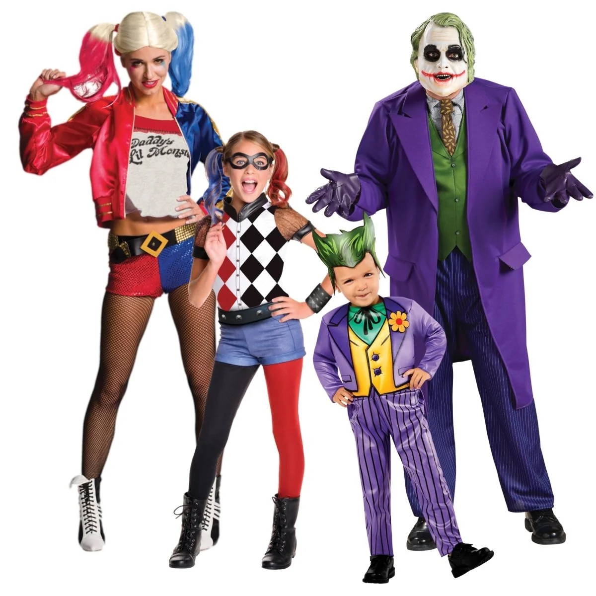 Joker and Harley Quinn Family Costumes