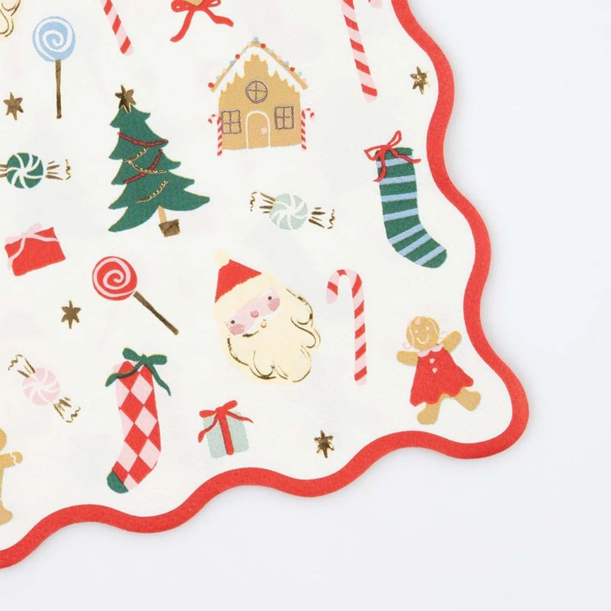 Jolly Christmas Large Lunch Napkins, 16 Count - Image 2