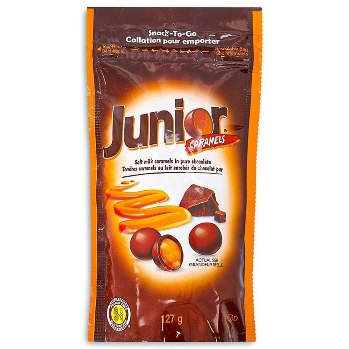 Junior Caramels Chocolate, 127g, 1 Count