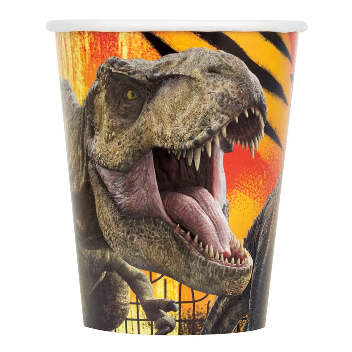 Jurassic World Birthday Party Paper Cups with Dinosaurs, 9 oz, 8 Count