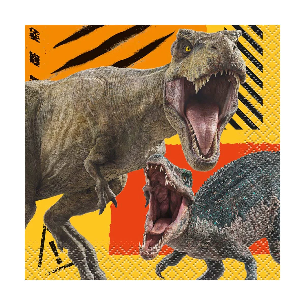 Jurassic World Birthday Party Small Beverage Napkins with Dinosaurs, 16 Count