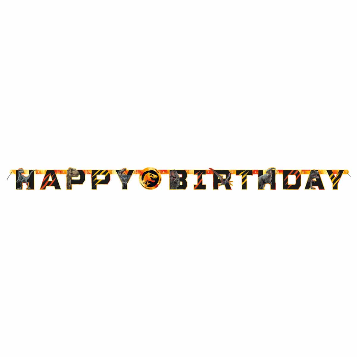 Jurassic World Happy Birthday Large Jointed Banner, 72 Inches