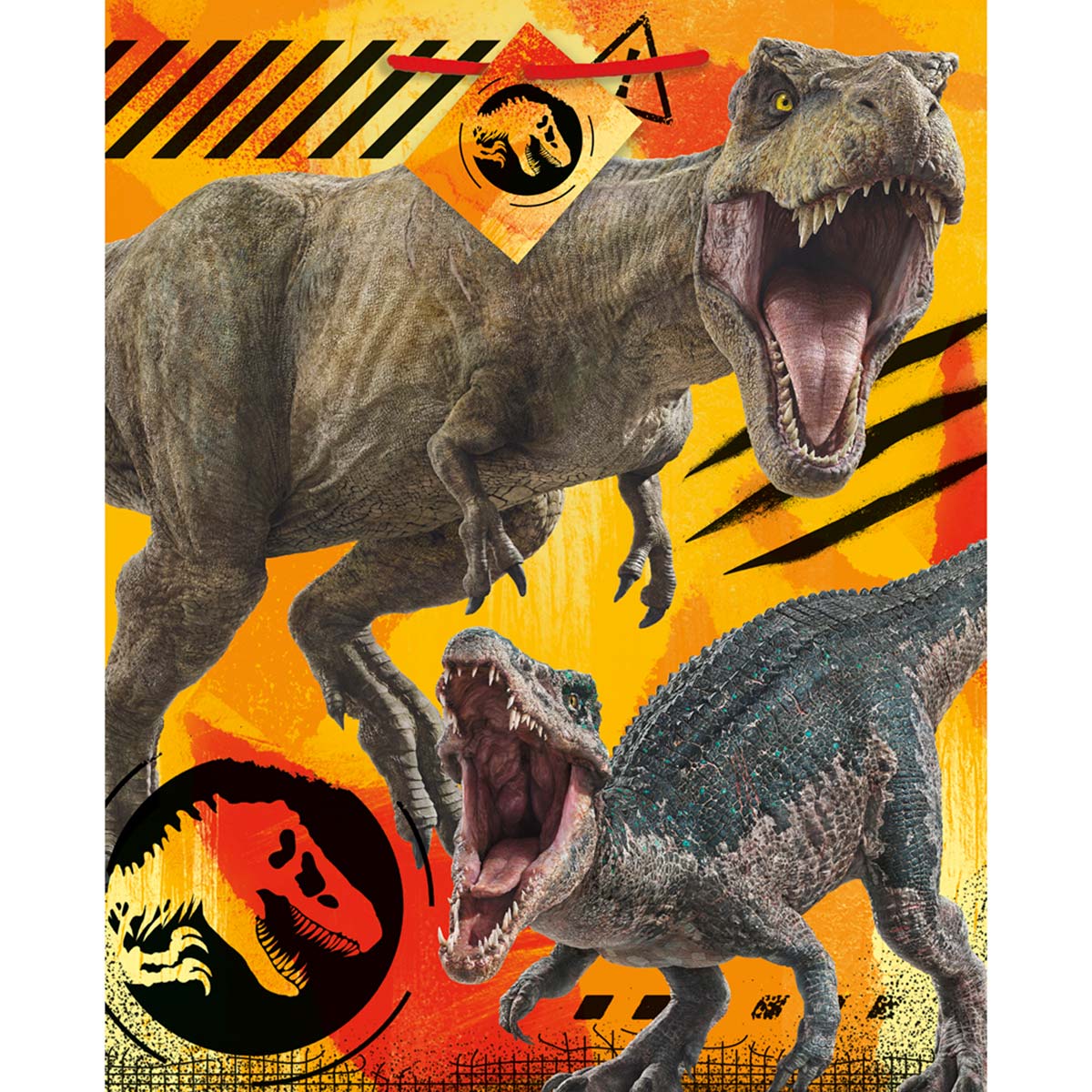 Jurassic World Large Gift Paper Bag with Dinosaurs, 12.5 x 10.5 Inches - Image 2