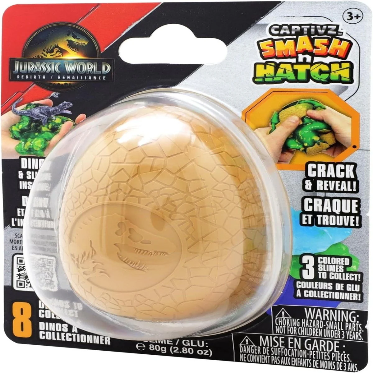 Jurassic World Rebirth Smash N Hatch, 1 Count