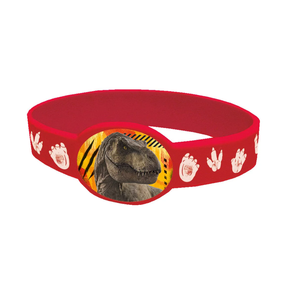 Jurassic World Silicon Strechy Bracelets, Red, Black, Yellow and Orange, 4 Count - Image 4