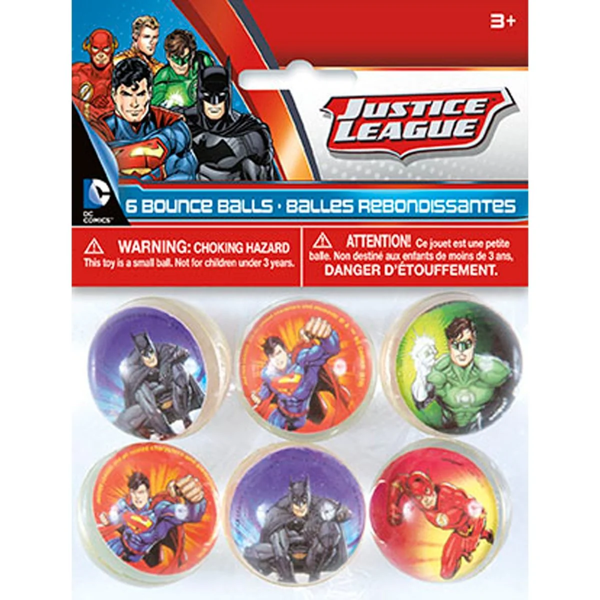 Justice League Bounce Balls, 6 Count - Image 2