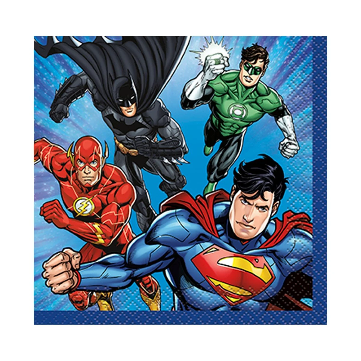 Justice League Small Beverage Napkins, 16 Count