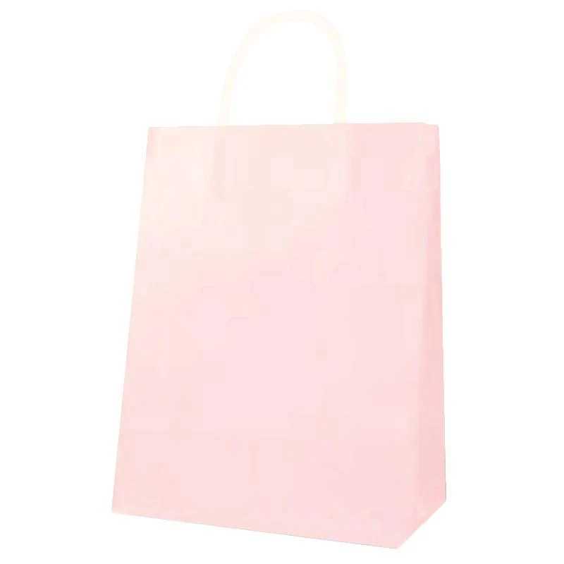 Light pink medium kraft bag