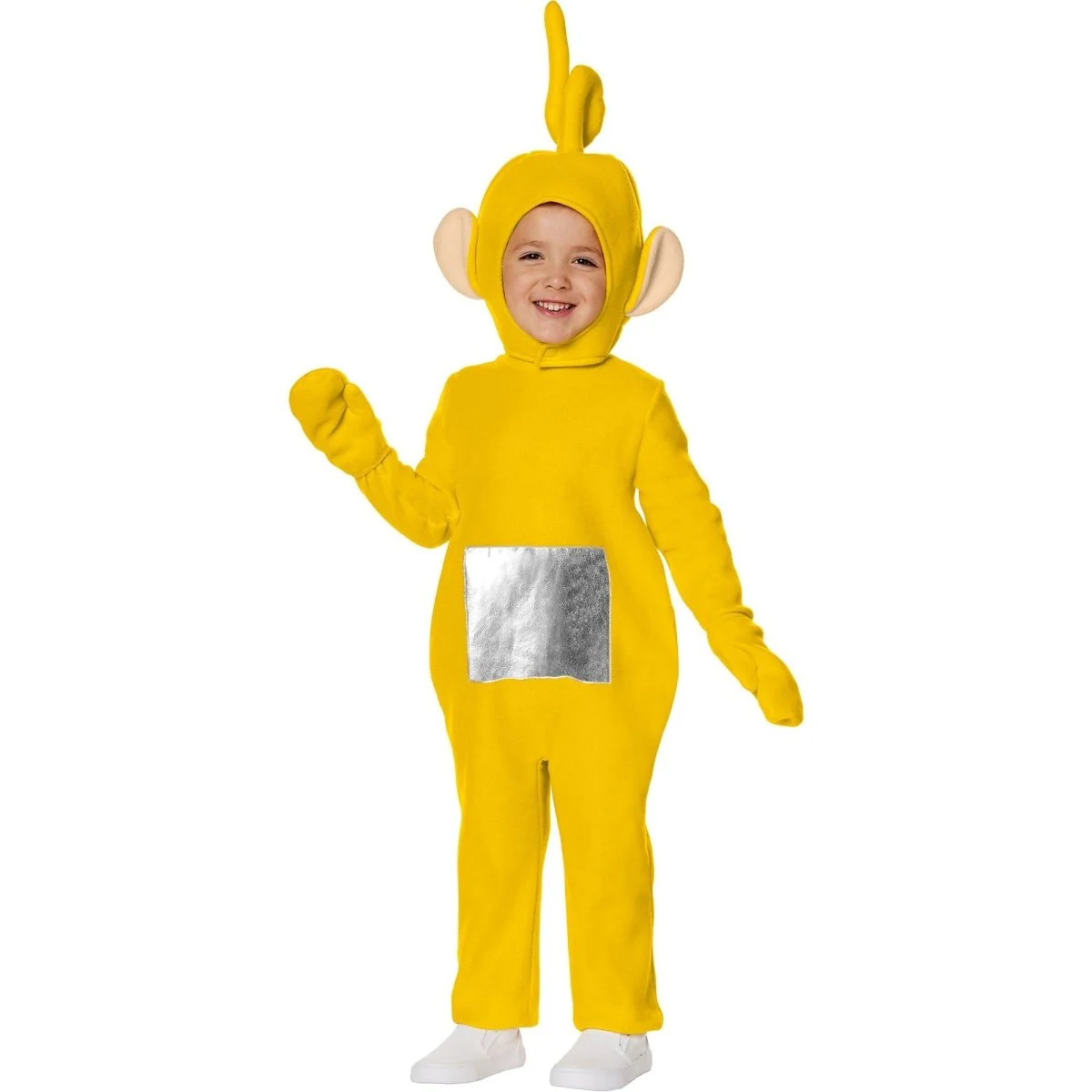 Teletubbies Laa-Laa Costume for Toddlers, Yellow Jumpsuit With Hood