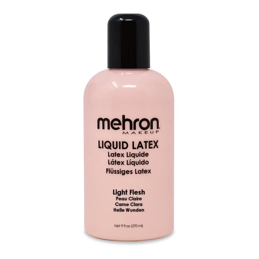 Mehron Bottle of light flesh liquid latex, 9 ounces