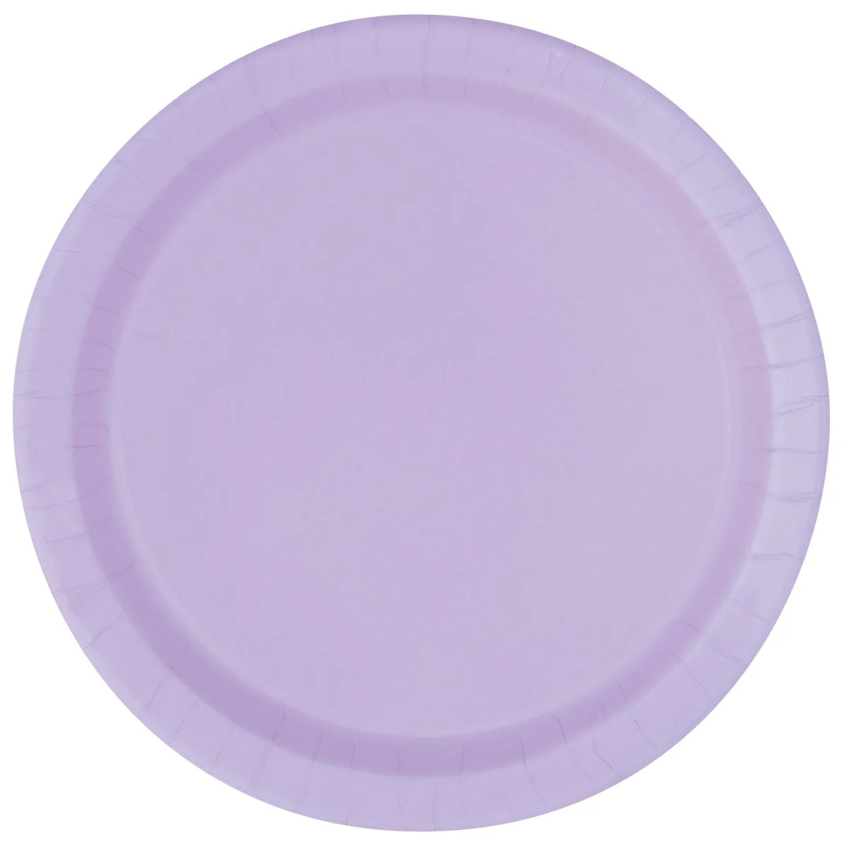Lavender Purple Large Round Lunch Paper Plates, 9 Inches, 8 Count