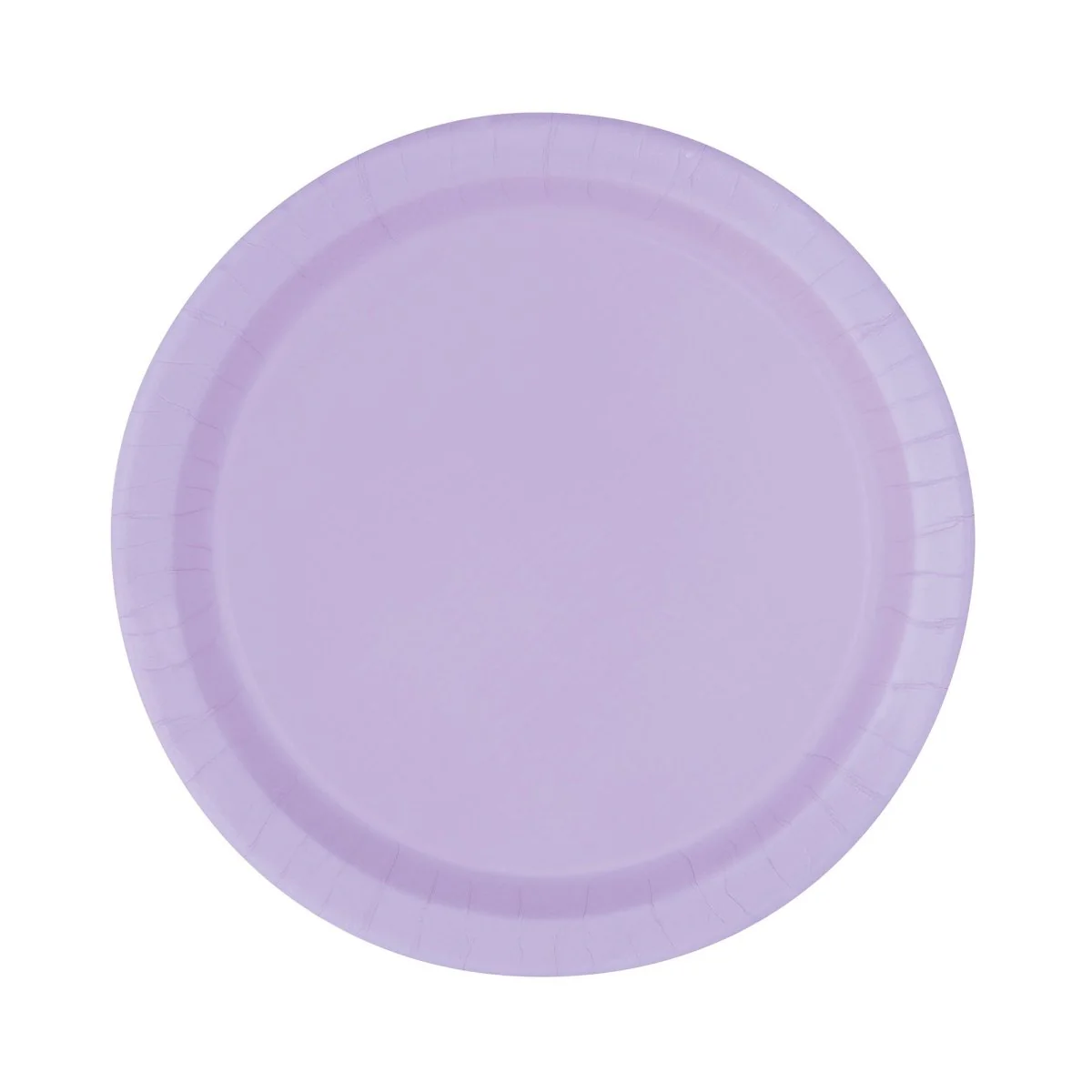 Lavender Purple Small Round Dessert Paper Plates, 7 Inches, 8 Count