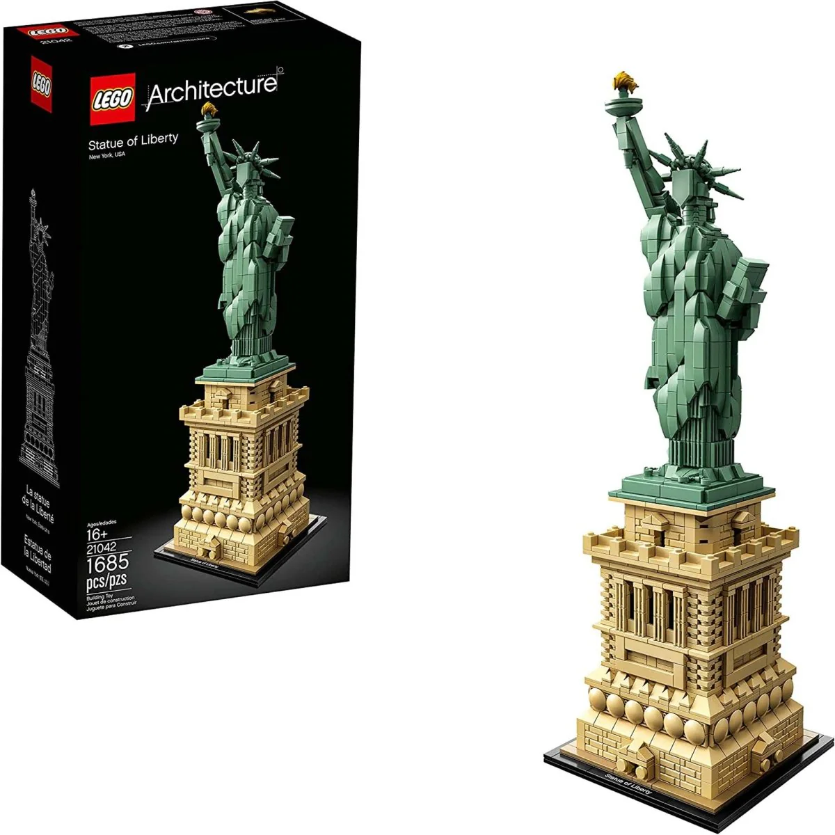 LEGO Architecture Statue of Liberty, 21042, Ages 16+, 1685 Pieces - Image 2