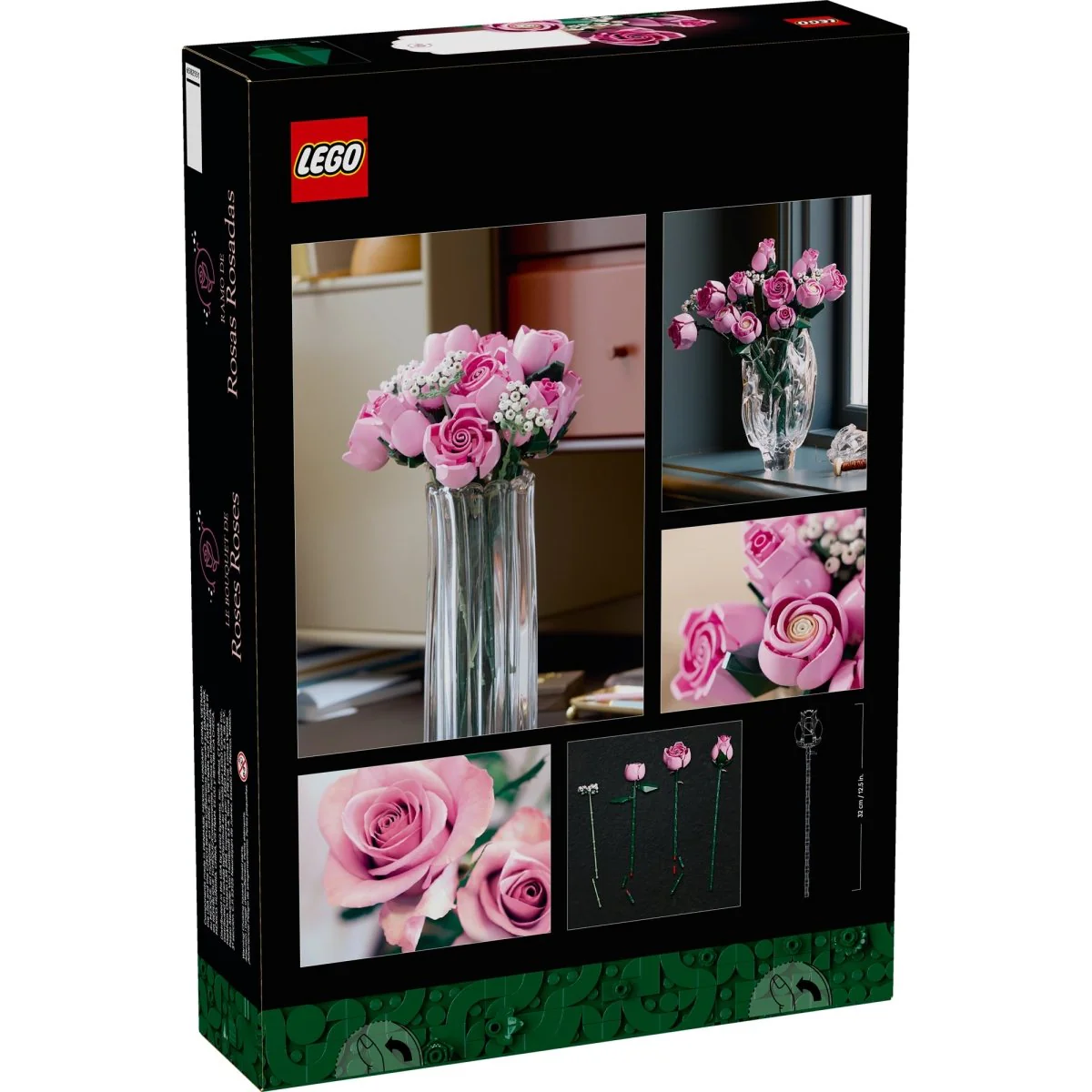 LEGO Botanical Bouquet of Pink Roses, 10374, Ages 18+, 789 Pieces - Image 3
