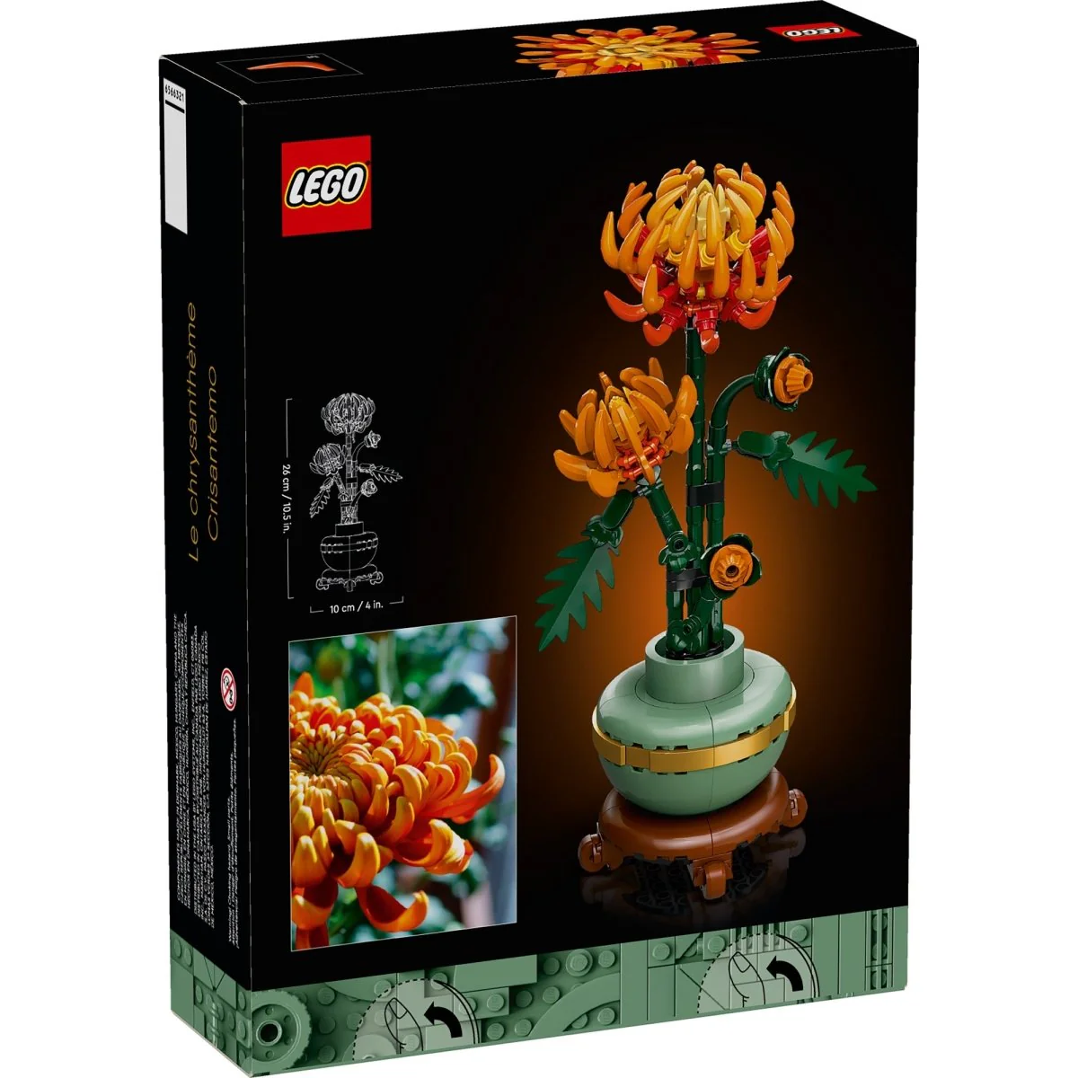 LEGO Botanical Chrysanthemum, 10368, Ages 18+, 278 Pieces - Image 3