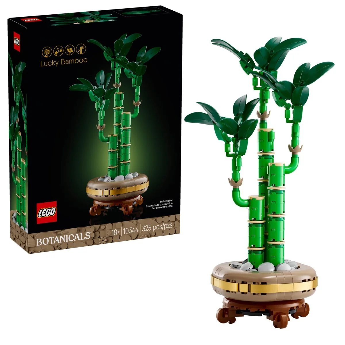 LEGO Botanical Lucky Bamboo, 10344, Ages 18+, 325 Pieces