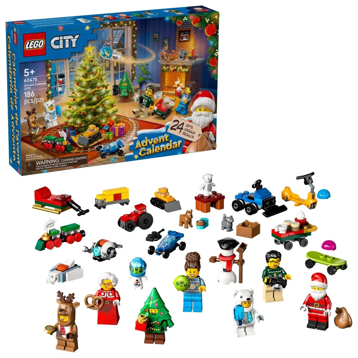 LEGO City Advent Calendar 2025, 60475, Ages 5+, 186 Pieces
