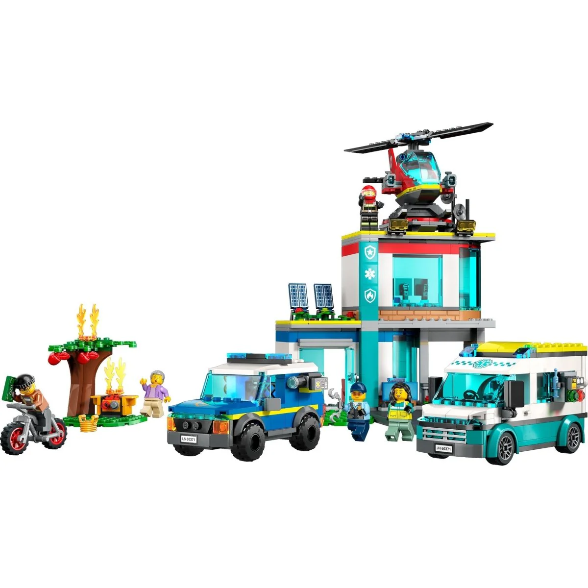 LEGO City Emergency Vehicles HQ, 60371, Ages 6+, 706 Pieces - Image 4