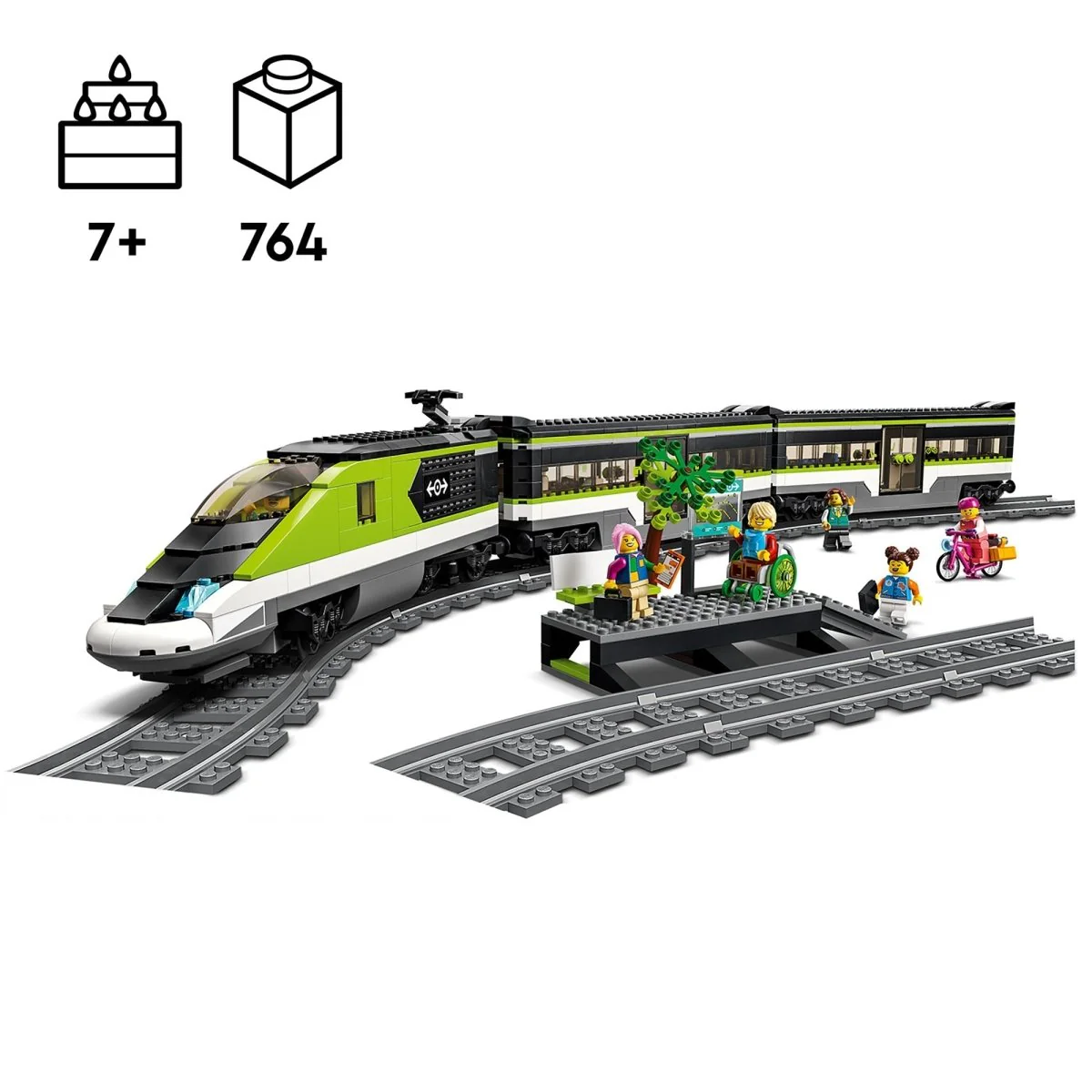 LEGO City Express Passenger Train, 60337, Ages 7+, 764 Pieces - Image 9
