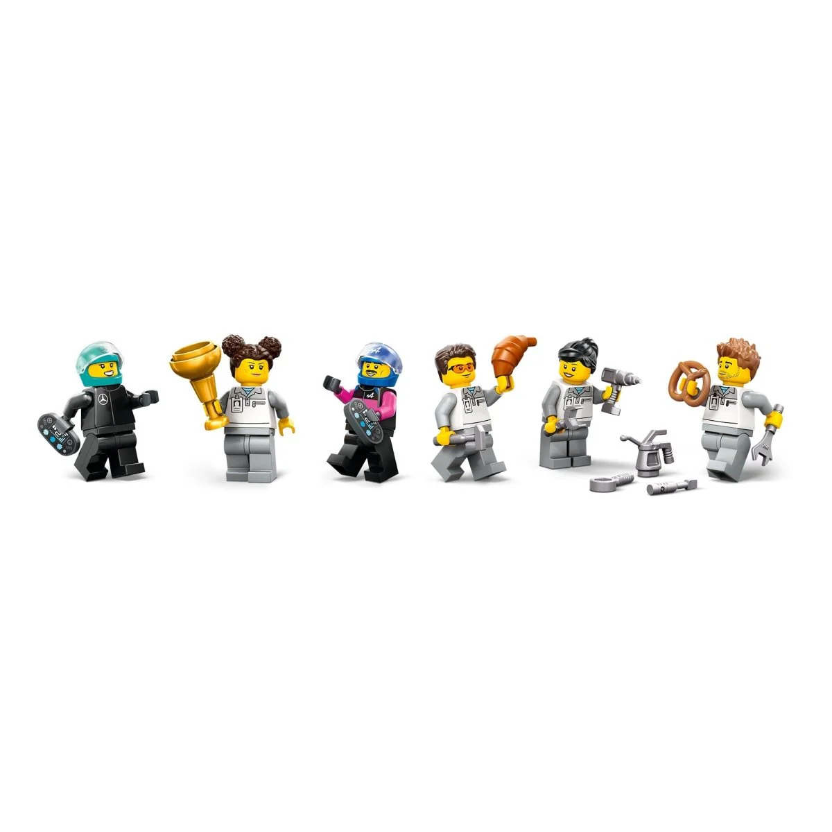LEGO City F1 Garage & Mercedes-AMG & Alpine Cars, 60444, Ages 7+, 678 Pieces - Image 8