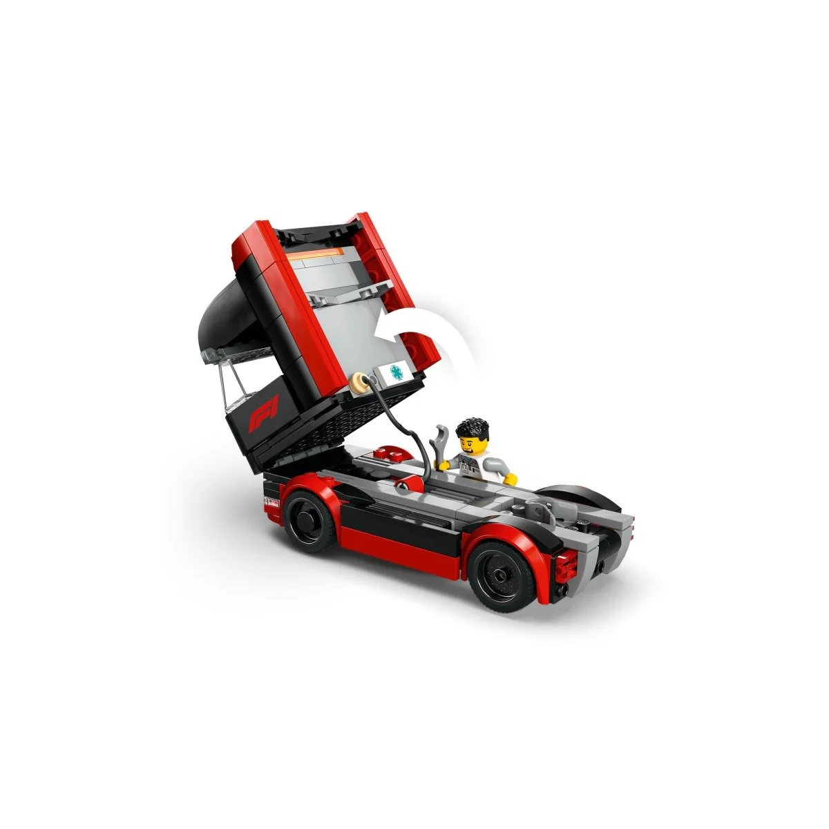 LEGO City F1 Truck with RB20 & AMR24 F1 Cars, 60445, Ages 8+, 1086 Pieces - Image 7
