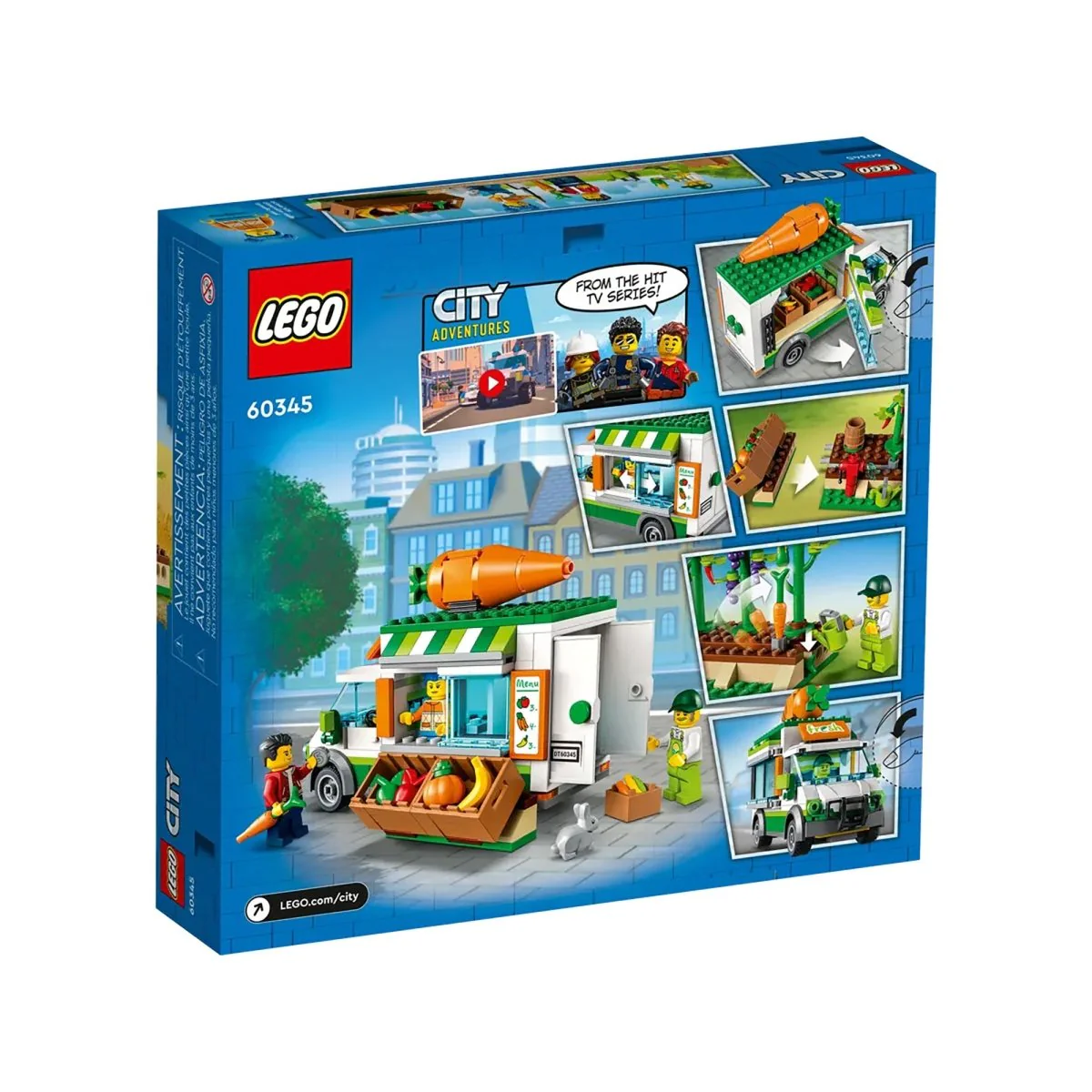 LEGO City Farmers Market Van, 60345, Ages 5+, 310 Pieces - Image 2