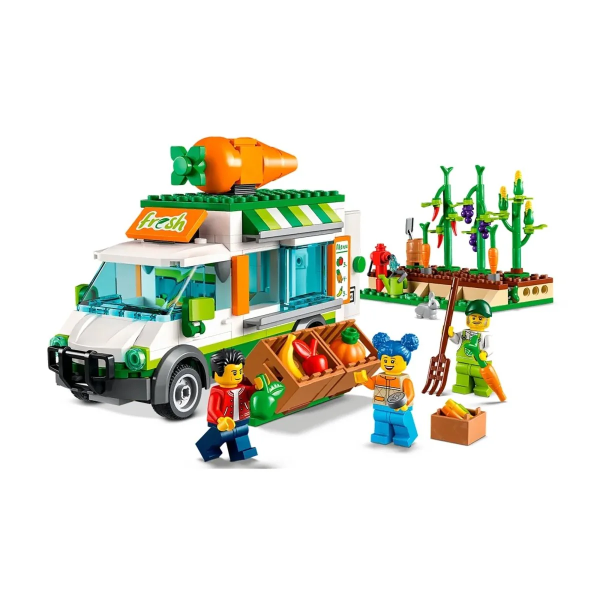 LEGO City Farmers Market Van, 60345, Ages 5+, 310 Pieces - Image 6