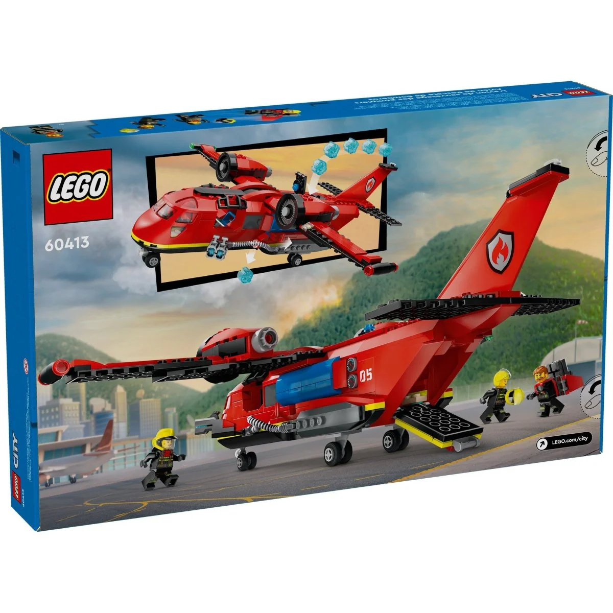 LEGO City Fire Rescue Plane, 60413, Ages 6+, 478 Pieces - Image 3