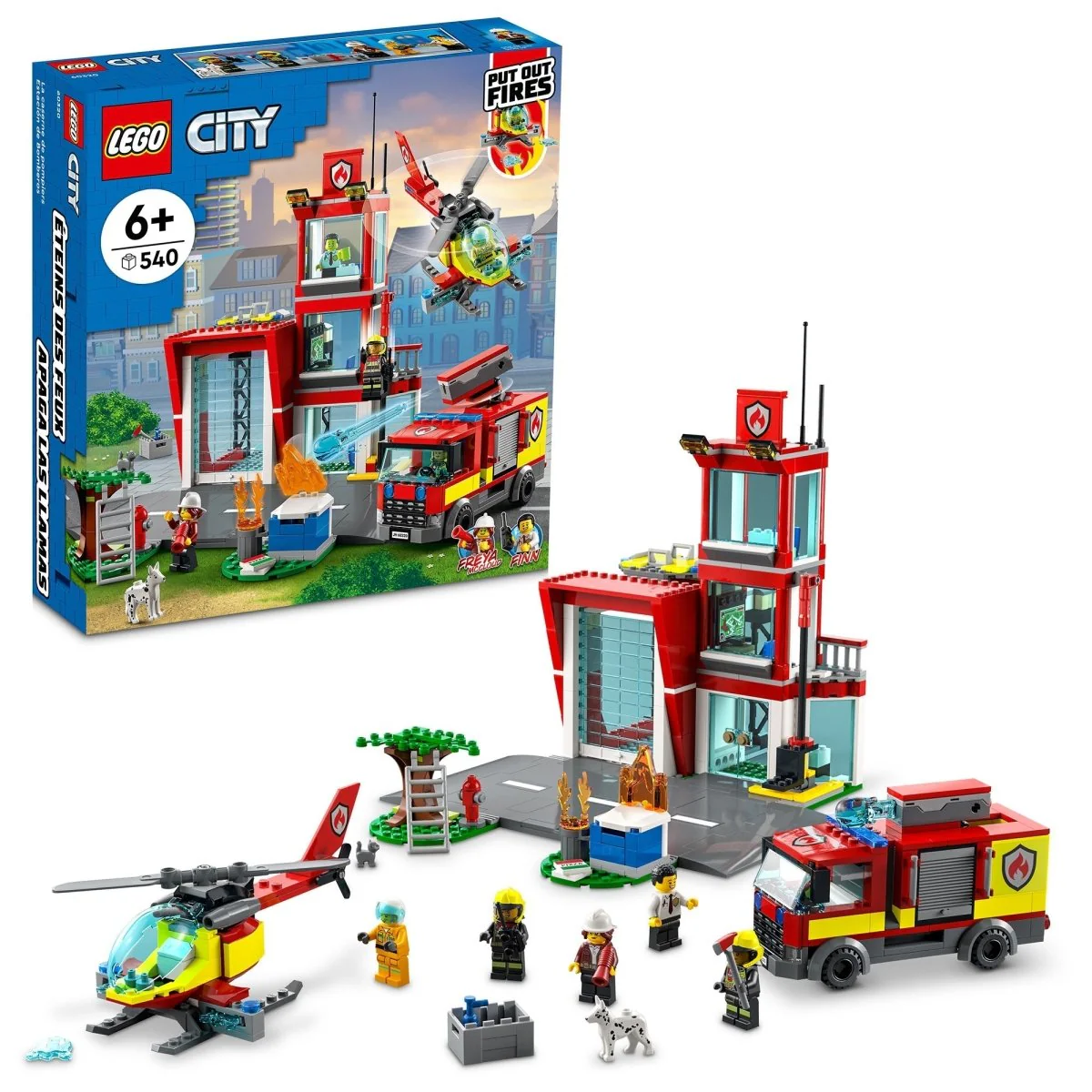 LEGO City Fire Station, 60320, Ages 6+, 540 Pieces