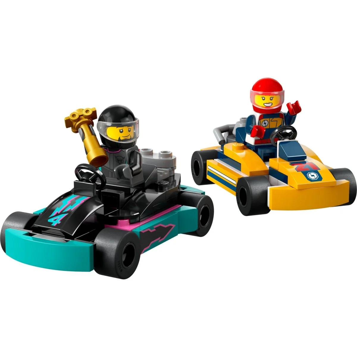 LEGO City Go-Karts and Race Drivers, 60400, Ages 5+, 99 Pieces - Image 4