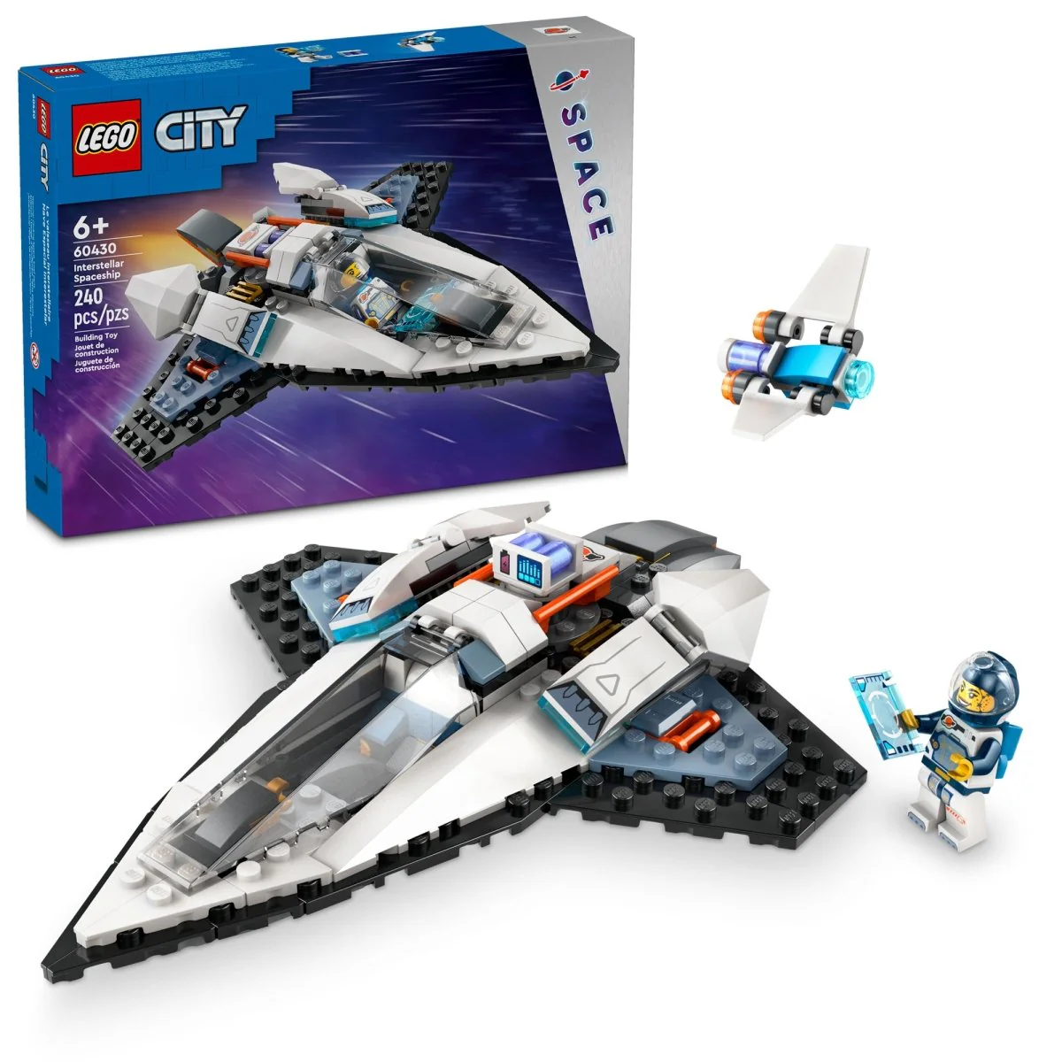 LEGO City Interstellar Spaceship, 60430, Ages 6+, 240 Pieces