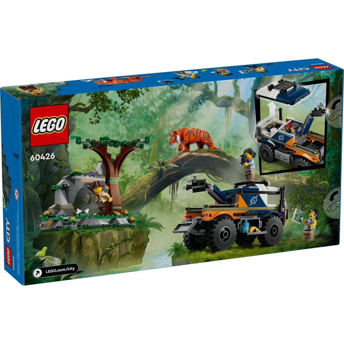 LEGO City Jungle Explorer Off-Road Truck, 60426, Ages 6+, 314 Pieces - Image 3