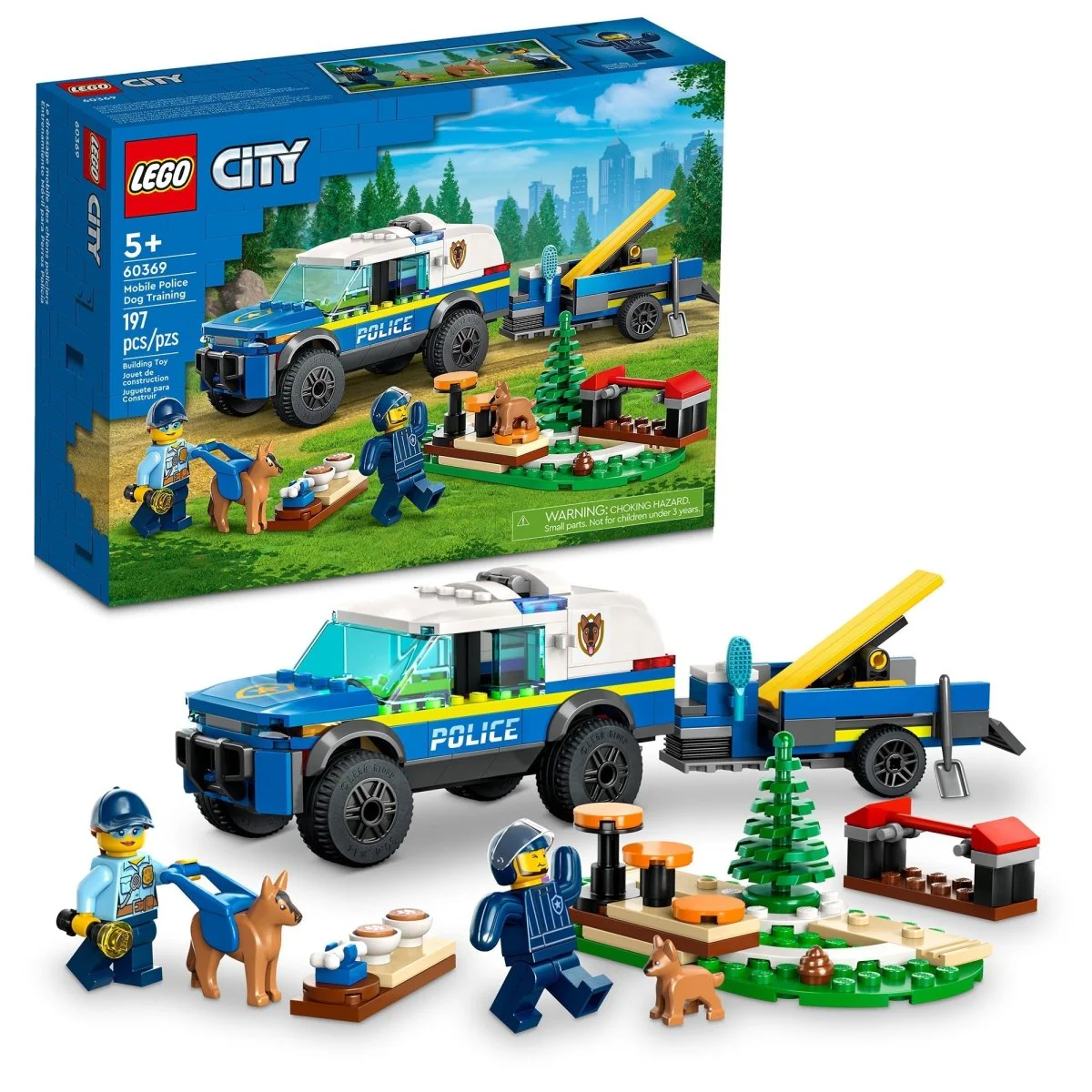 LEGO City Mobile Police Dog Training, 60369, Ages 5+, 197 Pieces