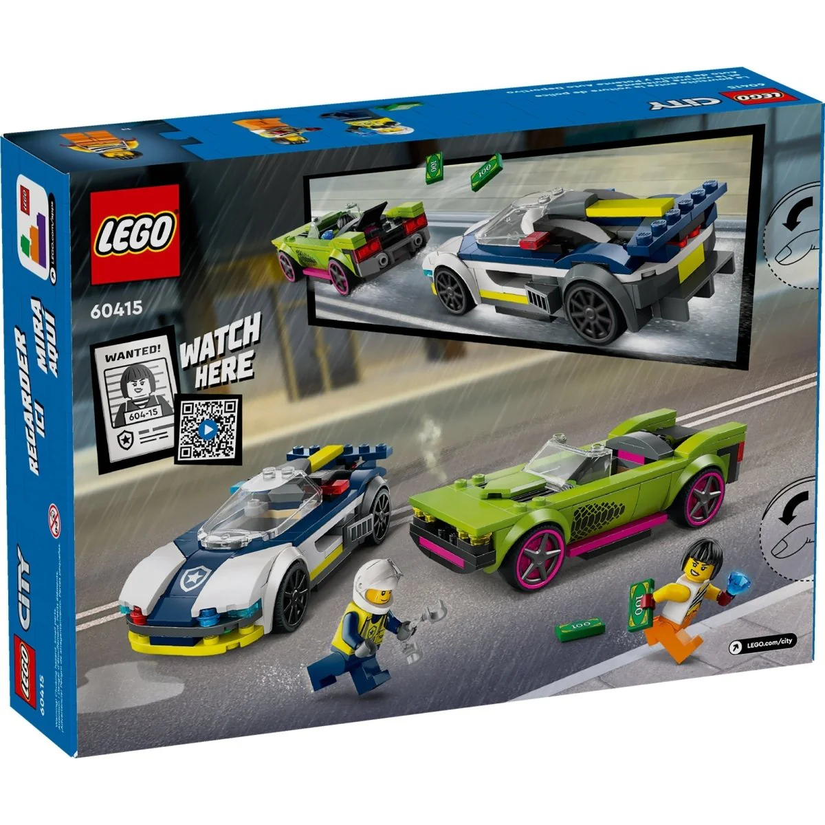 LEGO City Police Car and Muscle Car Chase, 60415, Ages 6+, 213 Pieces - Image 3