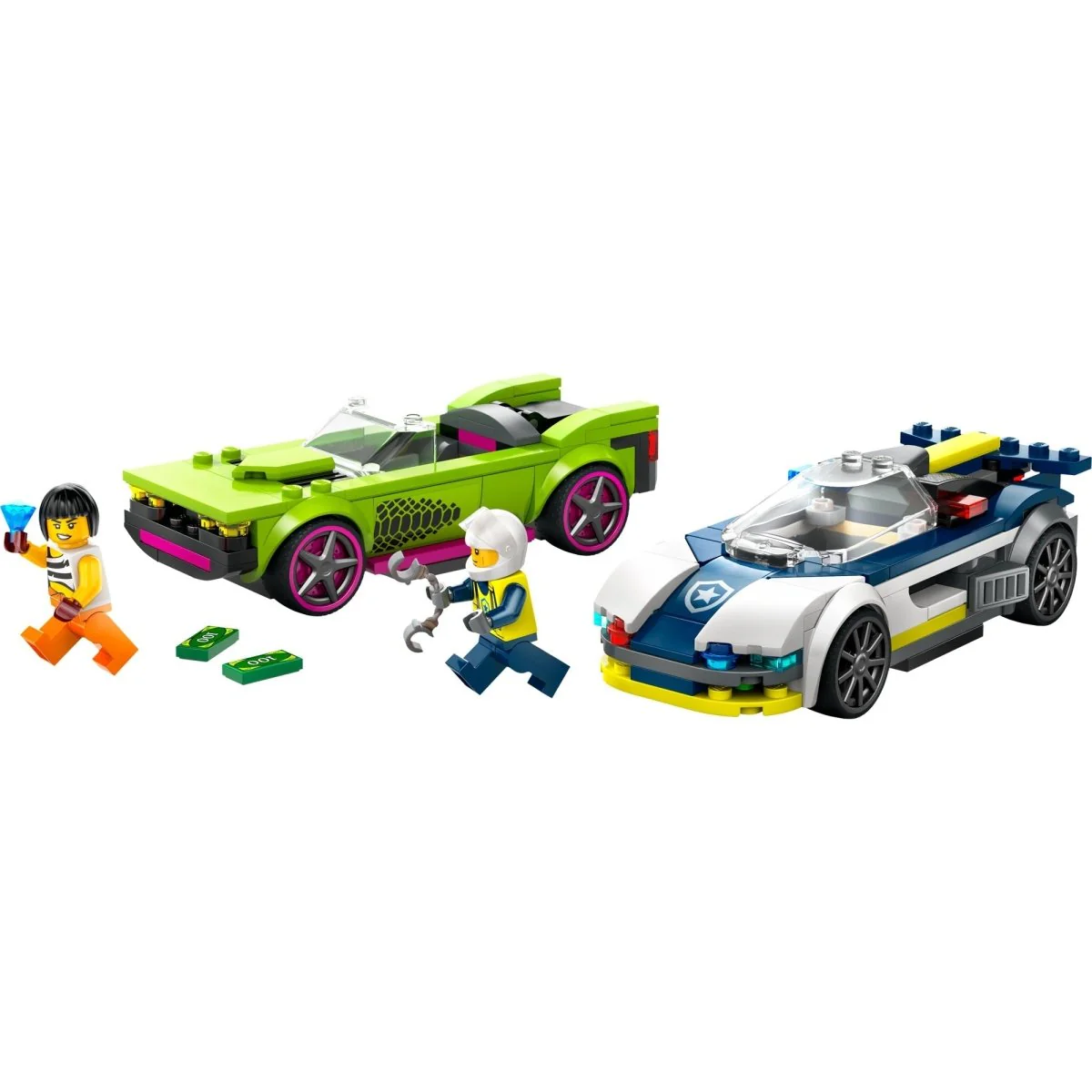 LEGO City Police Car and Muscle Car Chase, 60415, Ages 6+, 213 Pieces - Image 4