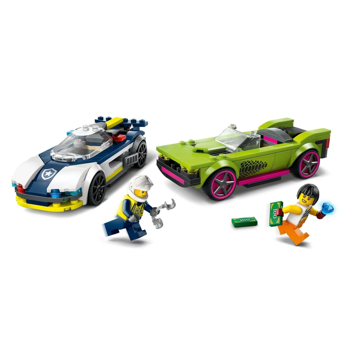 LEGO City Police Car and Muscle Car Chase, 60415, Ages 6+, 213 Pieces - Image 6