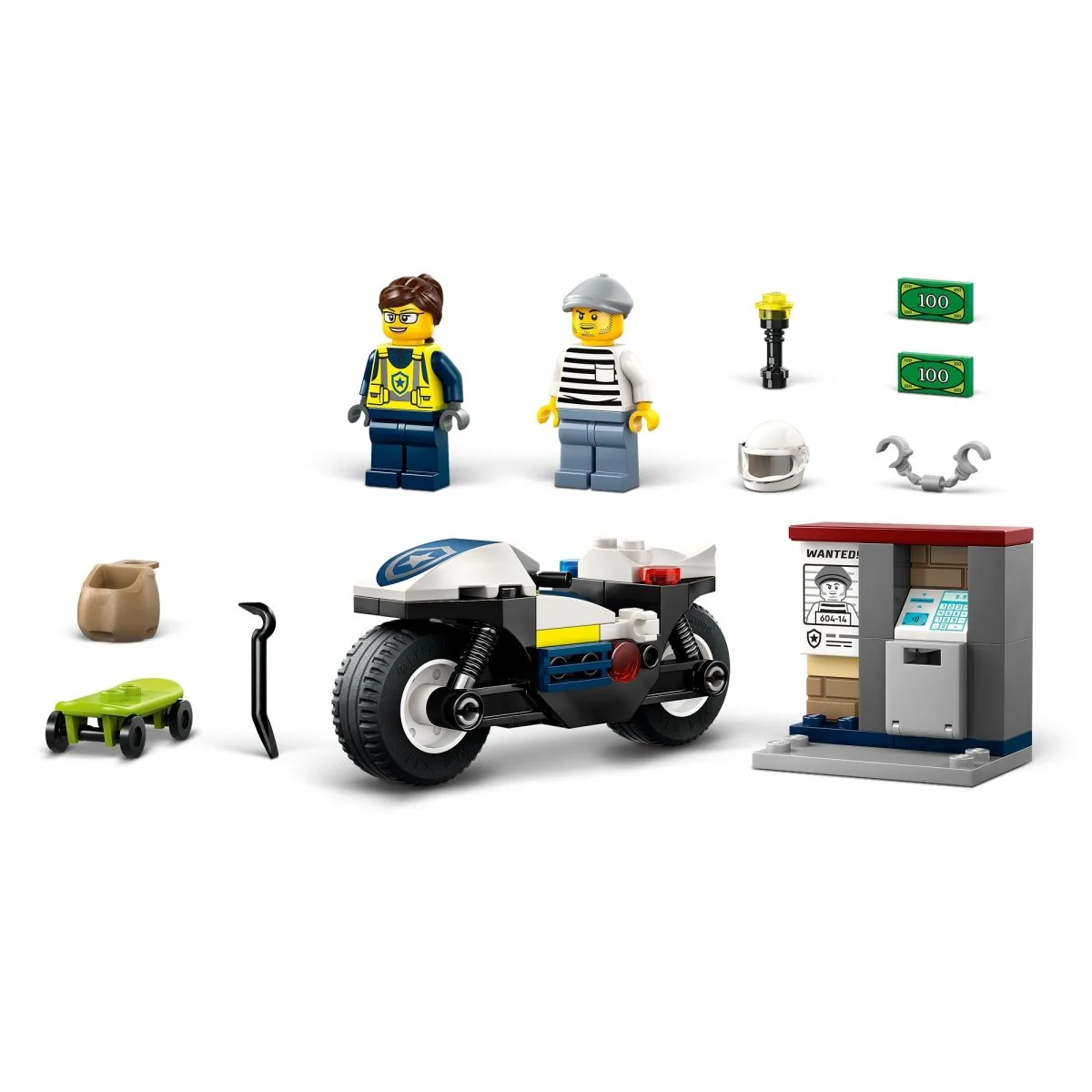 LEGO City Police Motorcycle Chase, 60455, Ages 4+, 65 Pieces - Image 11