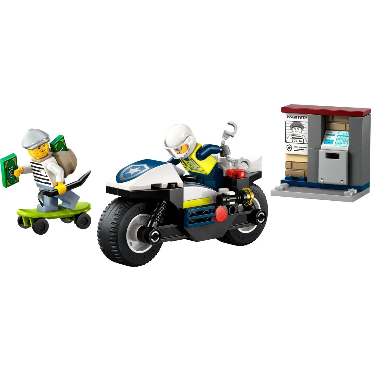 LEGO City Police Motorcycle Chase, 60455, Ages 4+, 65 Pieces - Image 4