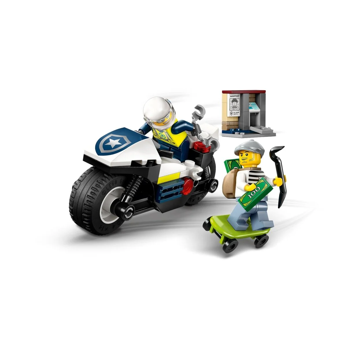 LEGO City Police Motorcycle Chase, 60455, Ages 4+, 65 Pieces - Image 7