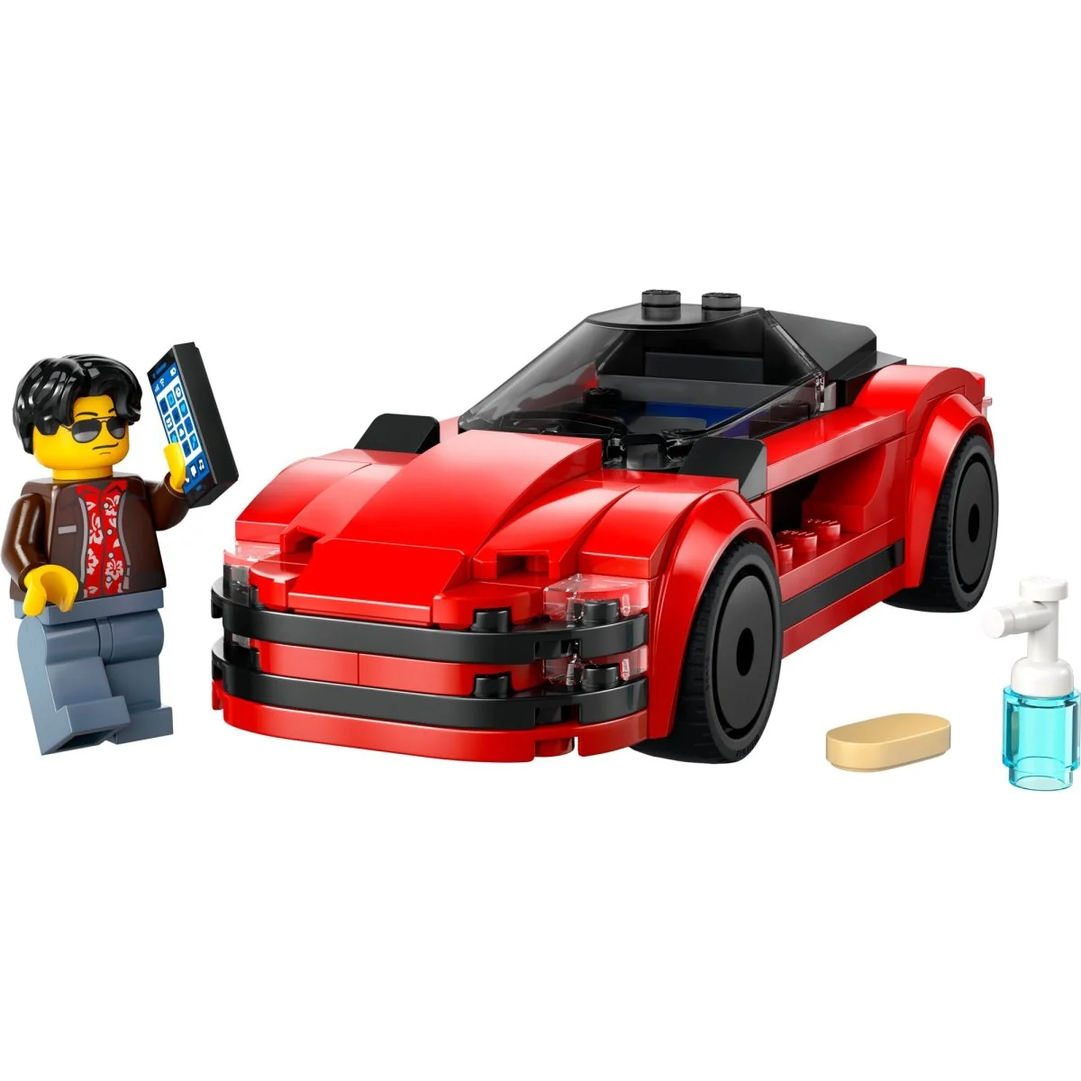 LEGO City Red Sports Car, 60448, Ages 5+, 109 Pieces - Image 4