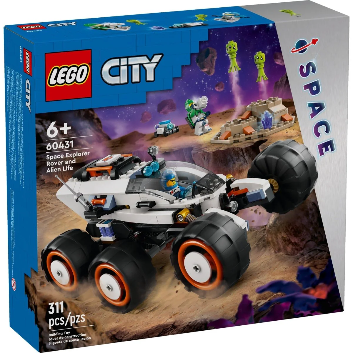 LEGO City Space Explorer Rover and Alien Life, 60431, Ages 6+, 311 Pieces - Image 2