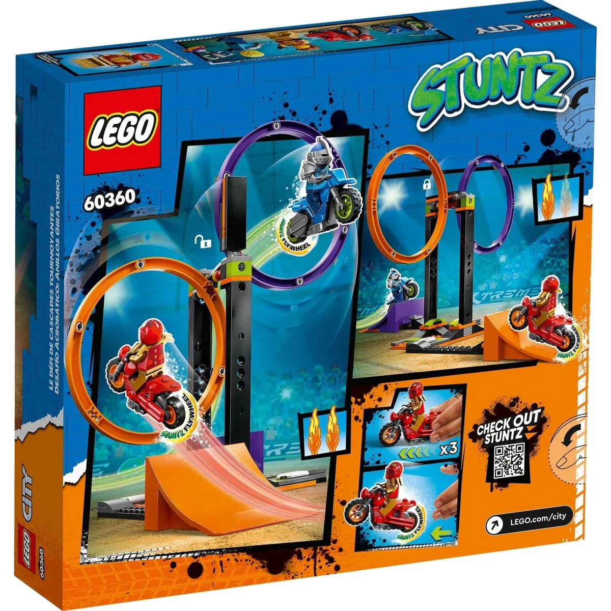 LEGO City Spinning Stunt Challenge, 60360, Ages 6+, 117 Pieces - Image 3