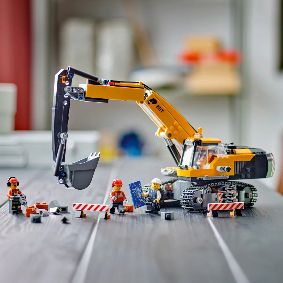 LEGO City Yellow Construction Excavator, 60420, Ages 8+, 633 Pieces - Image 11