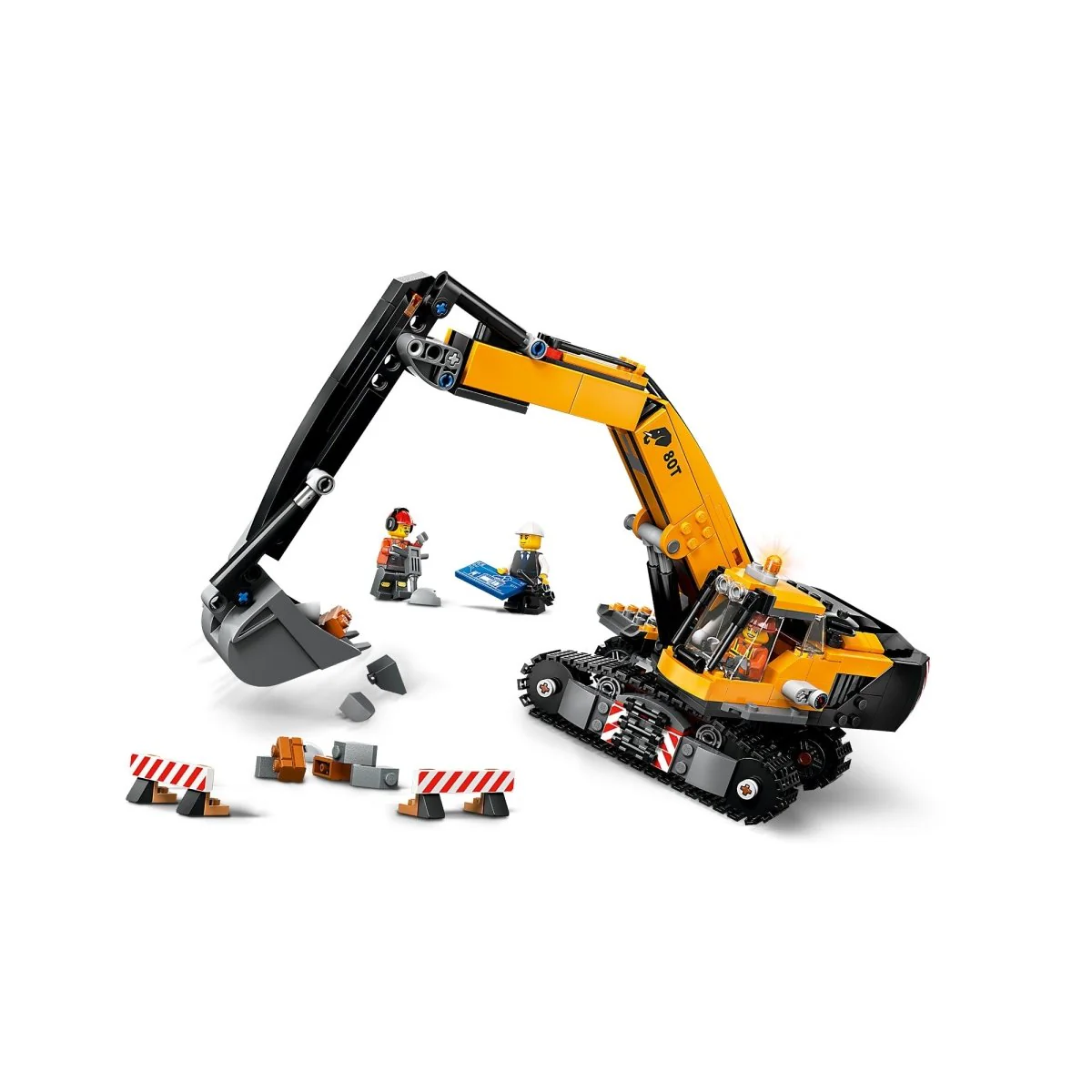 LEGO City Yellow Construction Excavator, 60420, Ages 8+, 633 Pieces - Image 5