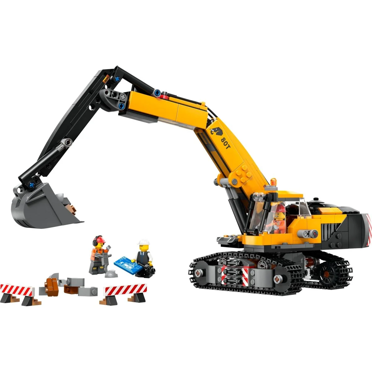 LEGO City Yellow Construction Excavator, 60420, Ages 8+, 633 Pieces - Image 6
