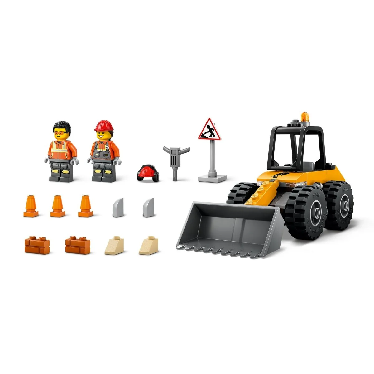LEGO City Yellow Construction Wheel Loader, 60450, Ages 4+, 81 Pieces - Image 7