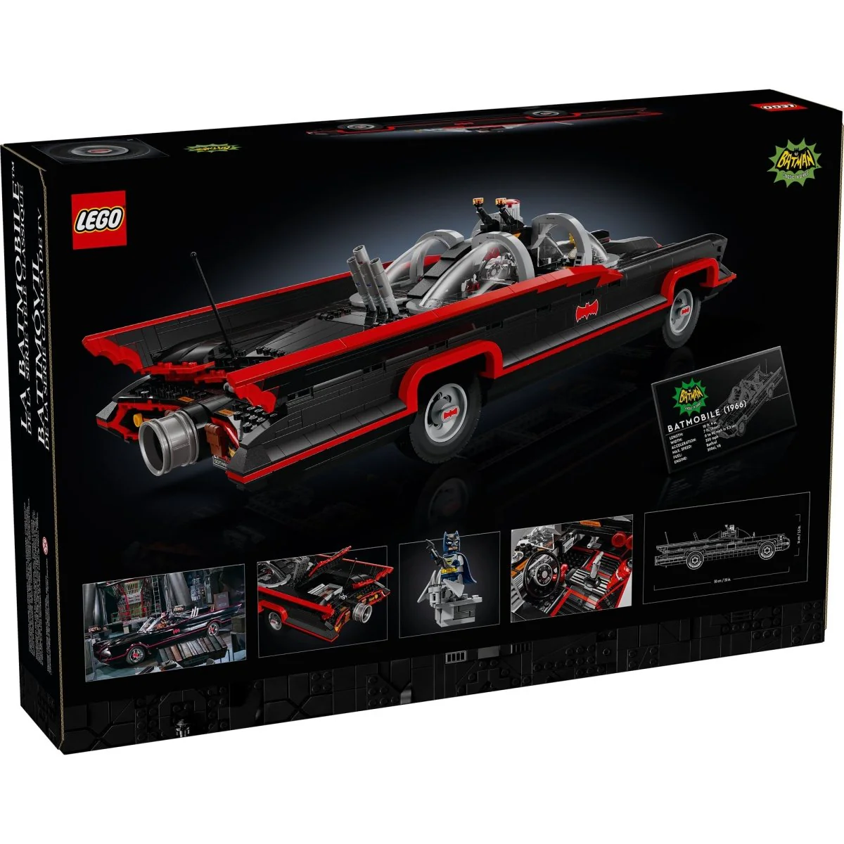LEGO DC Comics Batman: The Classic TV Series Batmobile, 76328, Ages 18+, 1822 Pieces - Image 3