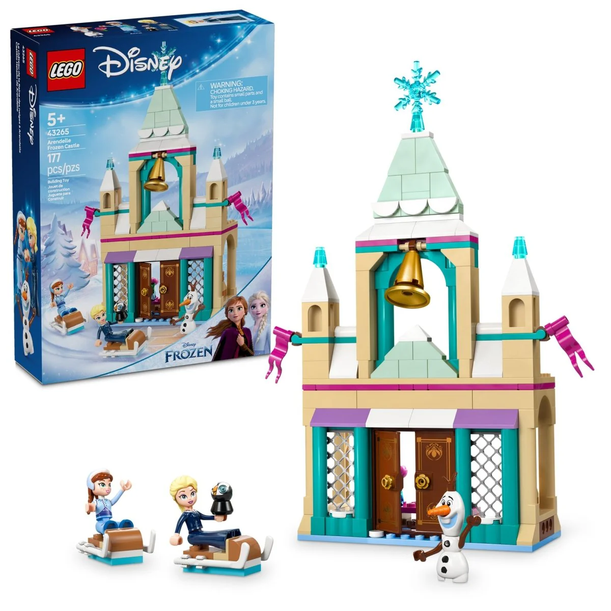 LEGO Disney Arendelle Frozen Castle, 43265, Ages 5+, 177 Pieces