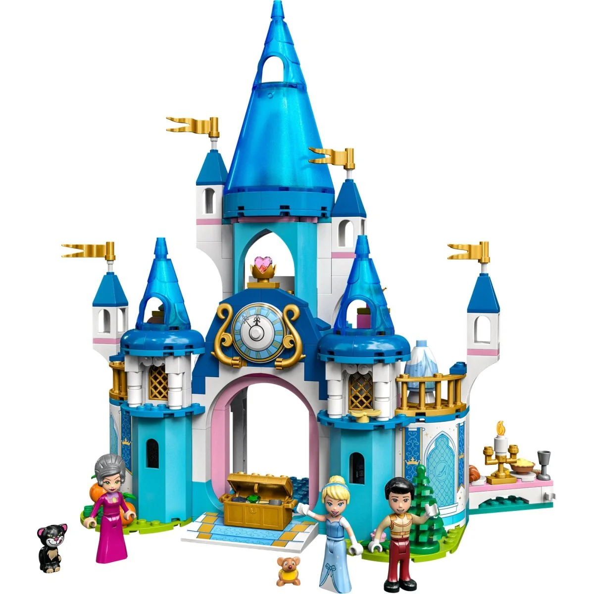 LEGO Disney Cinderella and Prince Charming's Castle, 43206, Ages 5+, 365 Pieces - Image 4